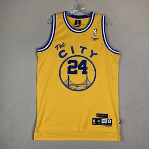 Reebok Jersey Mens‎ XL Yellow NBA San Francisco Warriors Rick Barry #24 Vintage
